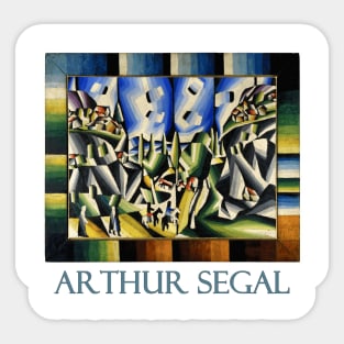 The Chase by Arthur Segal Sticker